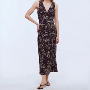 Madewell Ariana purple maxi dress size 4